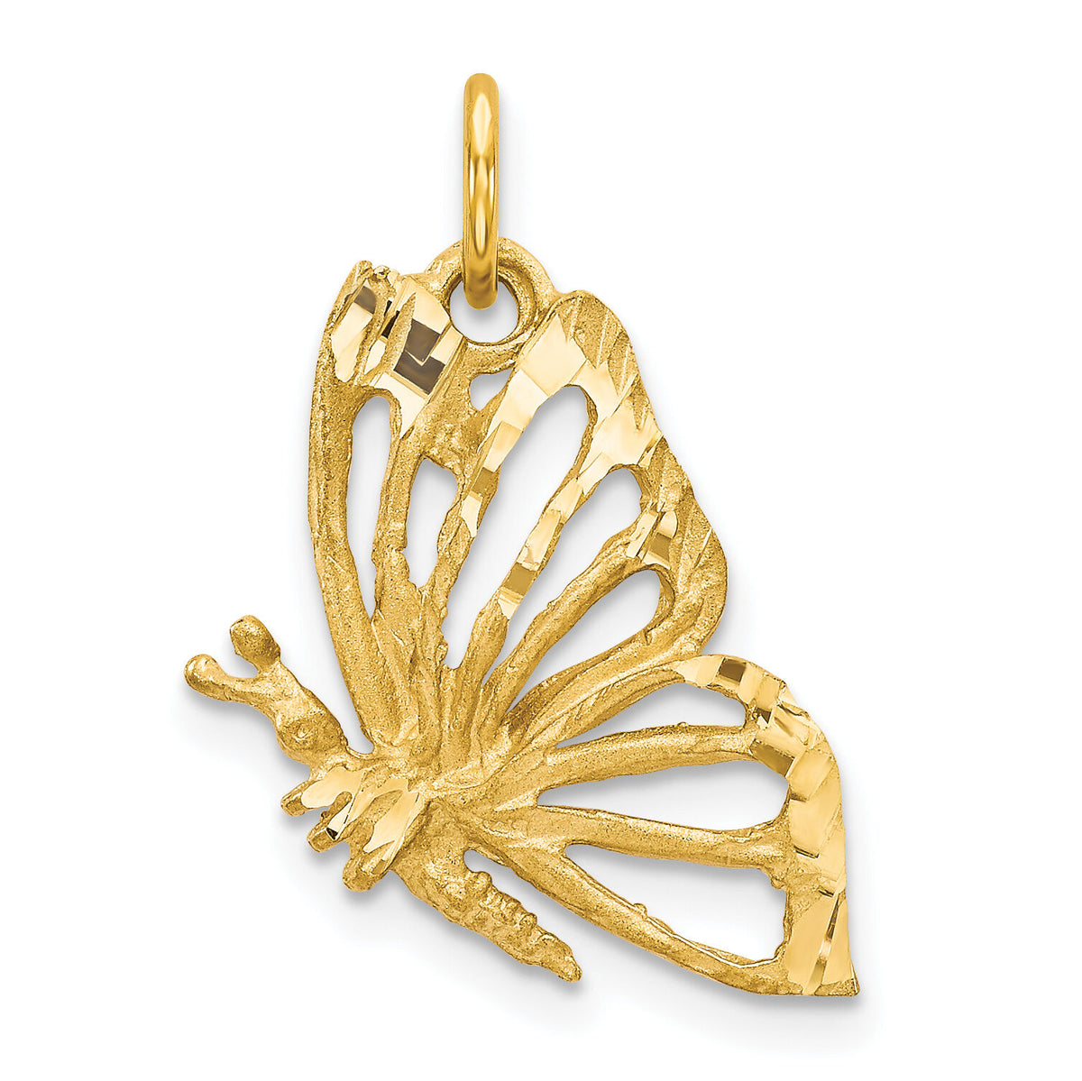 10k Butterfly Charm-10C642