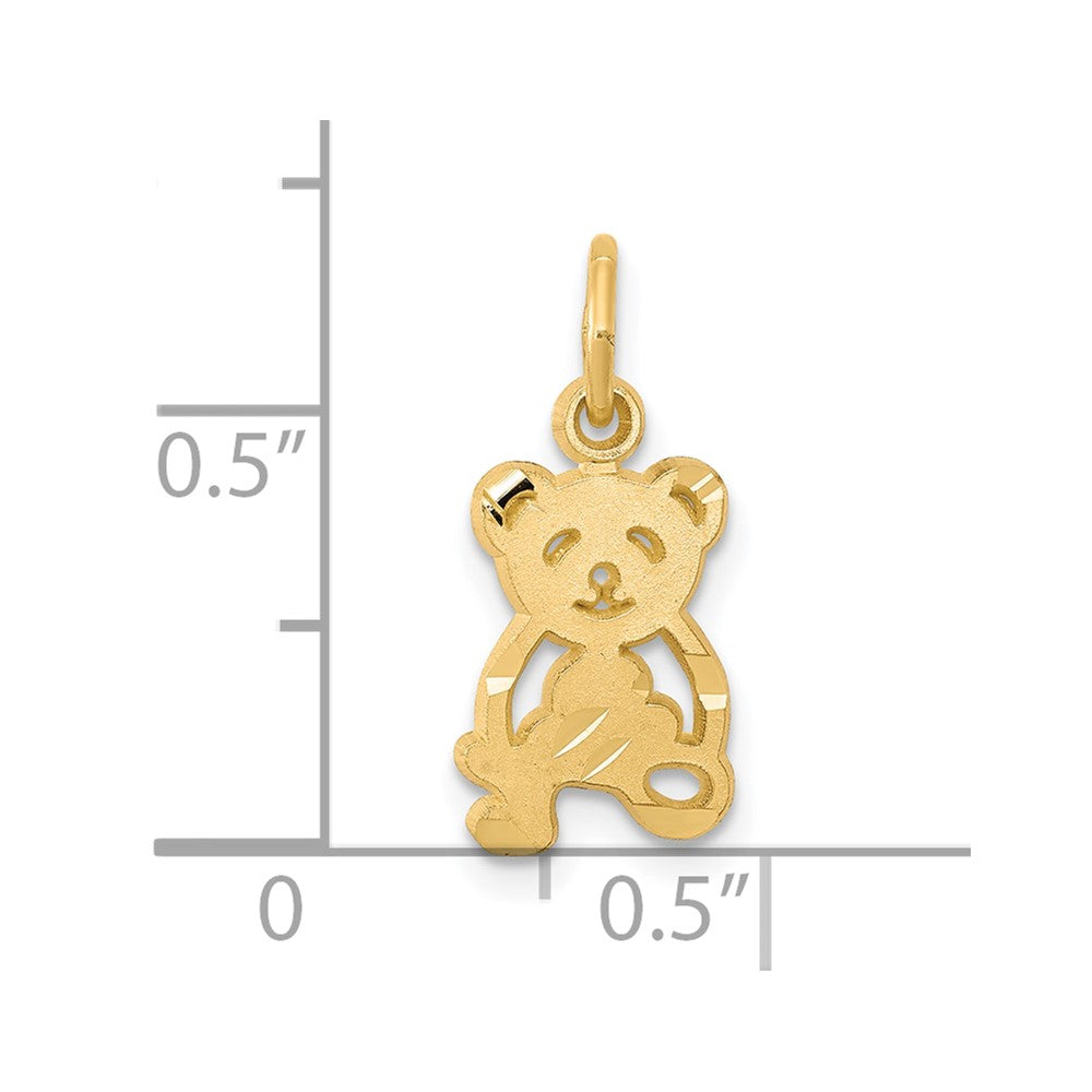 10k Teddy Bear Charm-10C659