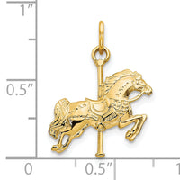 10k Solid Carousel Horse Charm-10C669