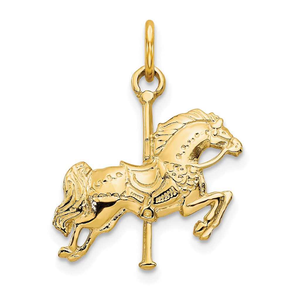 10k Solid Carousel Horse Charm-10C669
