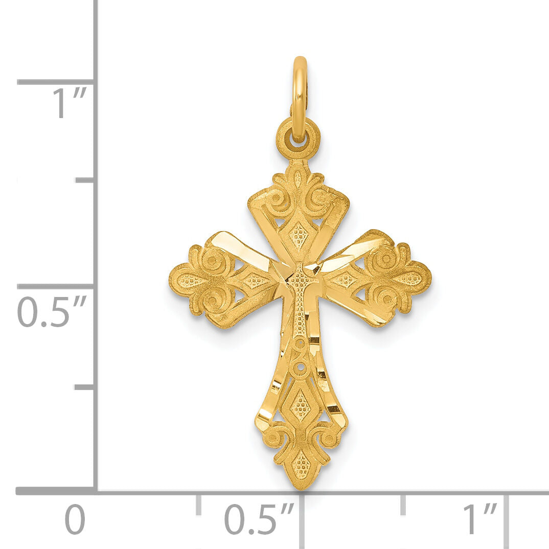 10k Cross Charm-10C67