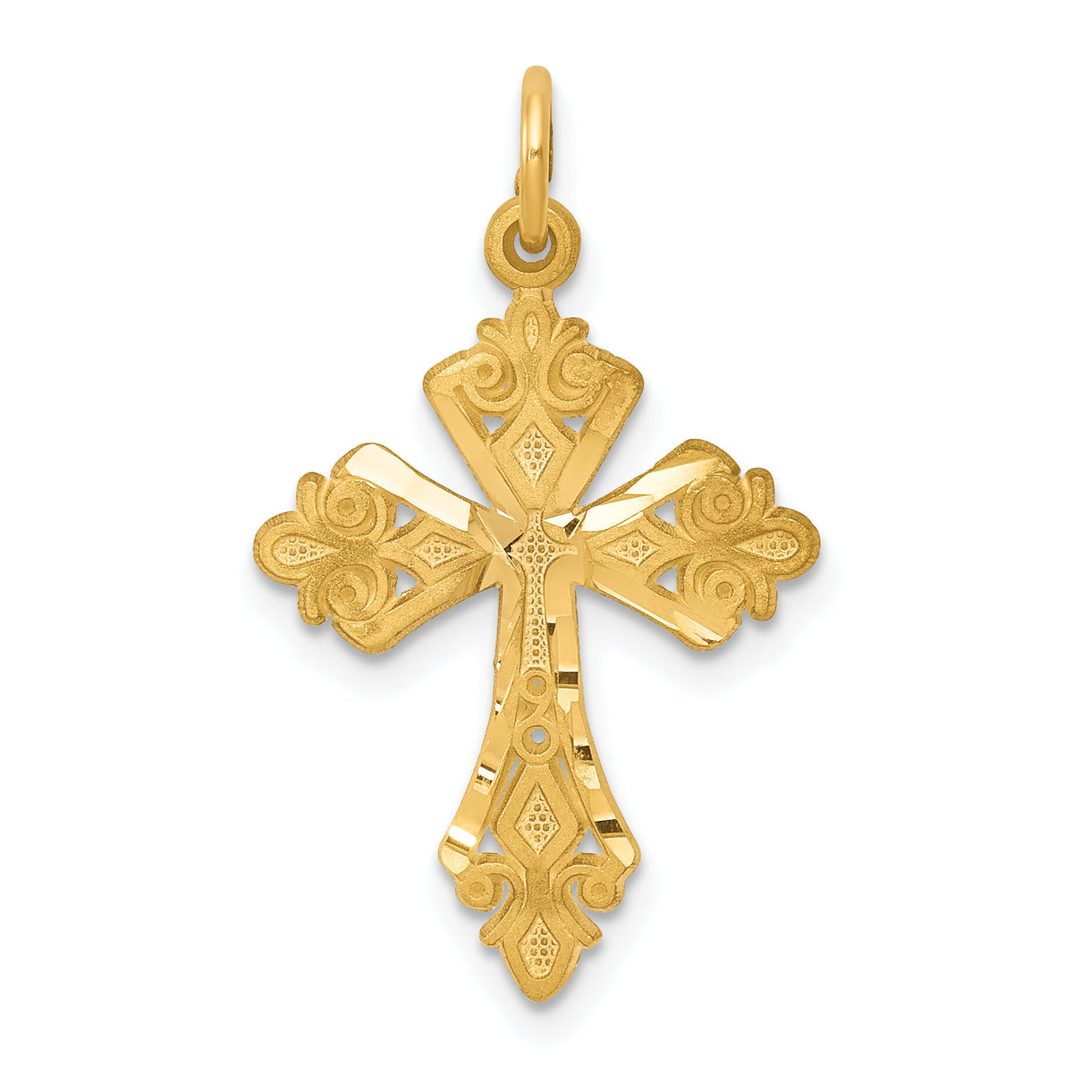10k Cross Charm-10C67