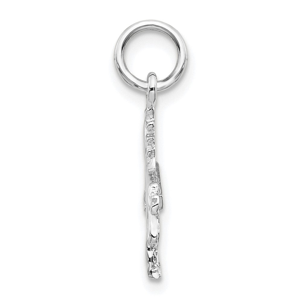 10k White Gold Unicorn Charm-10C670W