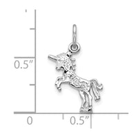 10k White Gold Unicorn Charm-10C670W