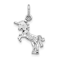 10k White Gold Unicorn Charm-10C670W