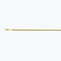 18K 2.5MM YELLOW GOLD SOLID MIAMI CUBAN 30" CHAIN NECKLACE (AVAILABLE IN LENGTHS 7" - 30")