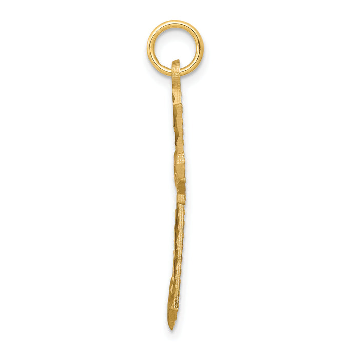 10k Cross Charm-10C68