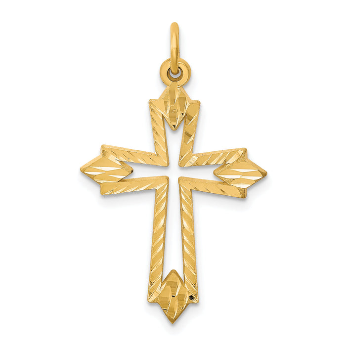 10k Cross Charm-10C68