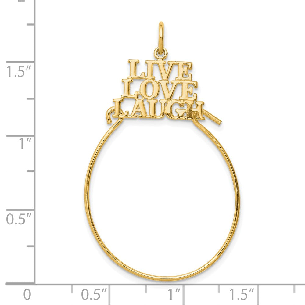 10K LIVE LOVE LAUGH Charm Holder-10C683