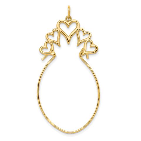 GOLD CHARM HOLDER PENDANT