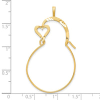 10k Small Heart Charm Holder-10C686