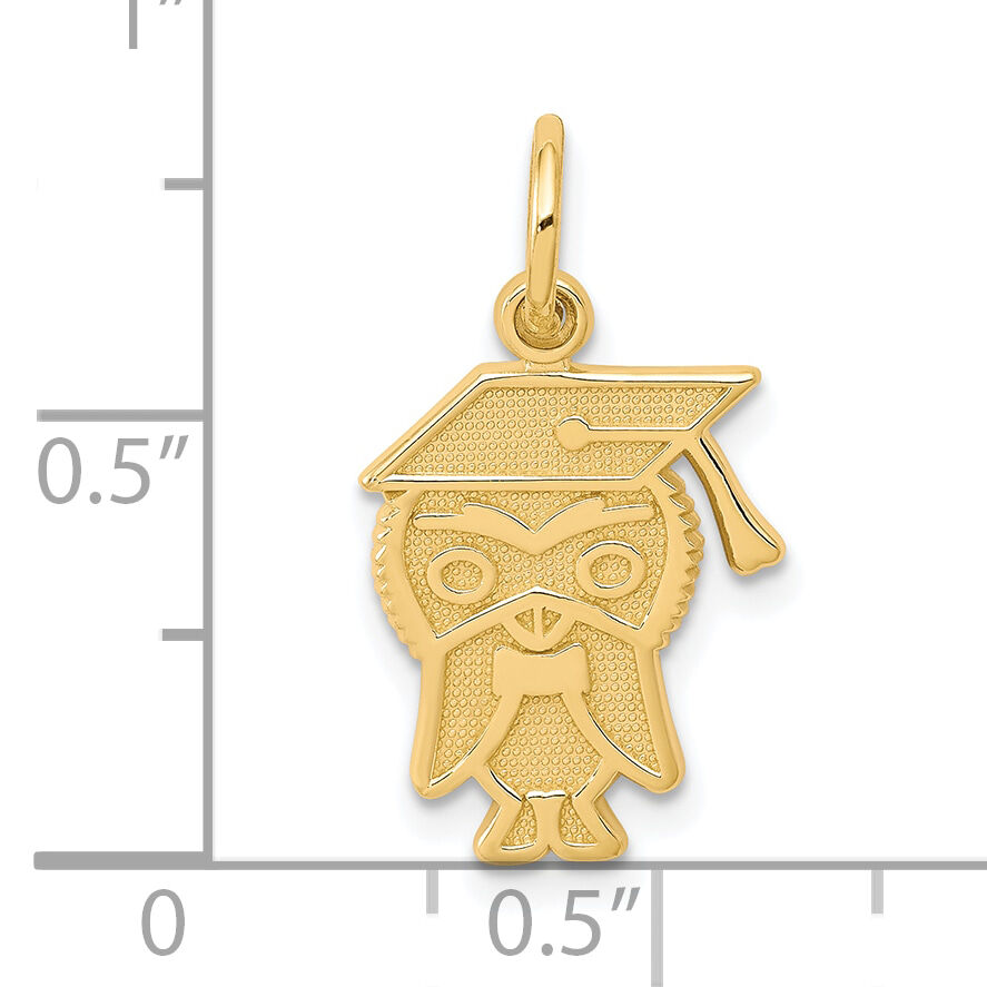 10k Graduation Owl Charm-10C705