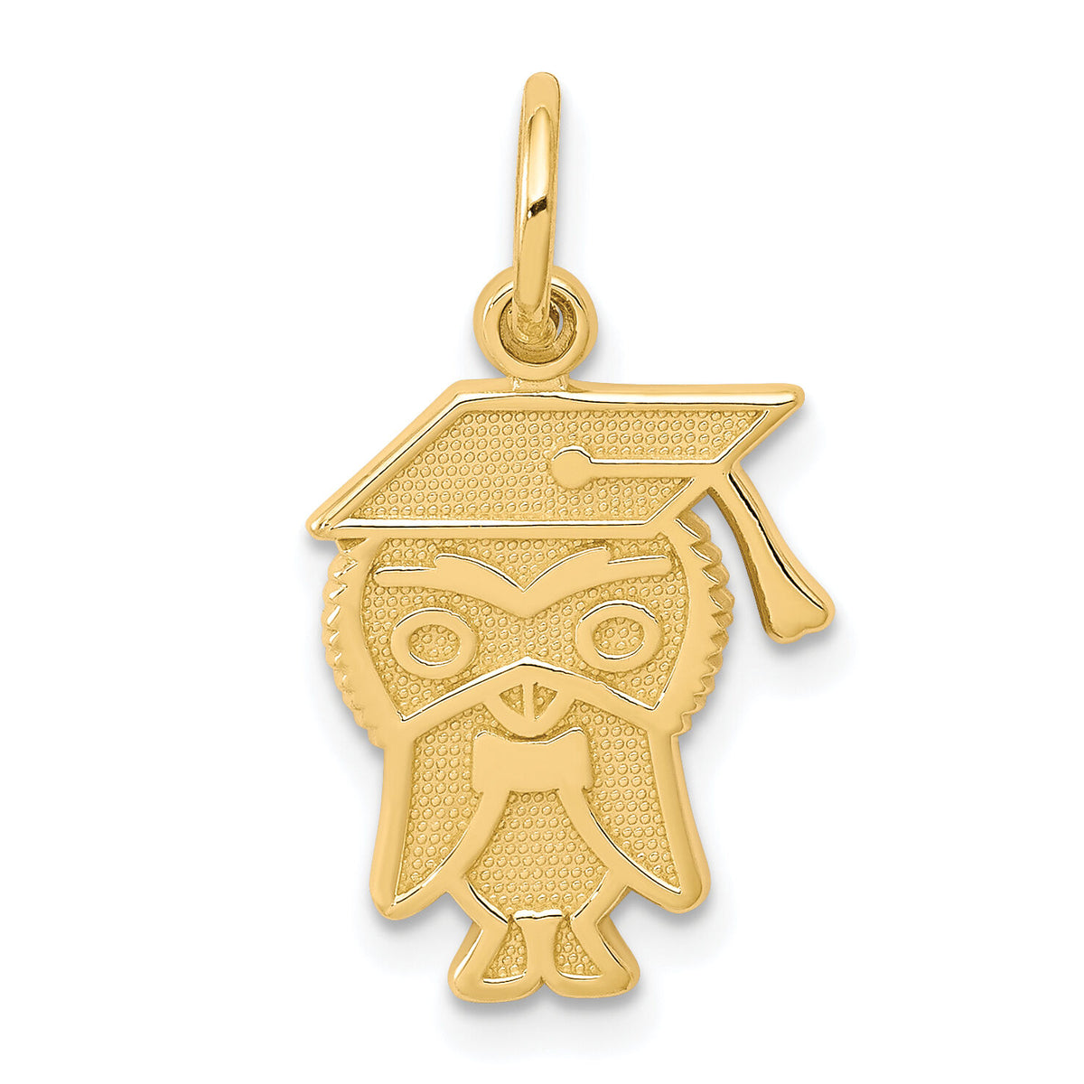 10k Graduation Owl Charm-10C705