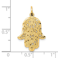 10k Filigree Chamseh Charm-10C718