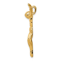 10k Solid Polished Corpus Pendant-10C72