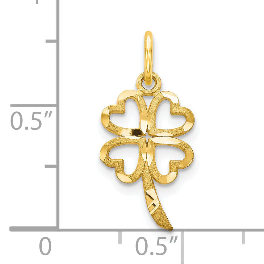 10k Four Leaf Clover Pendant-10C720