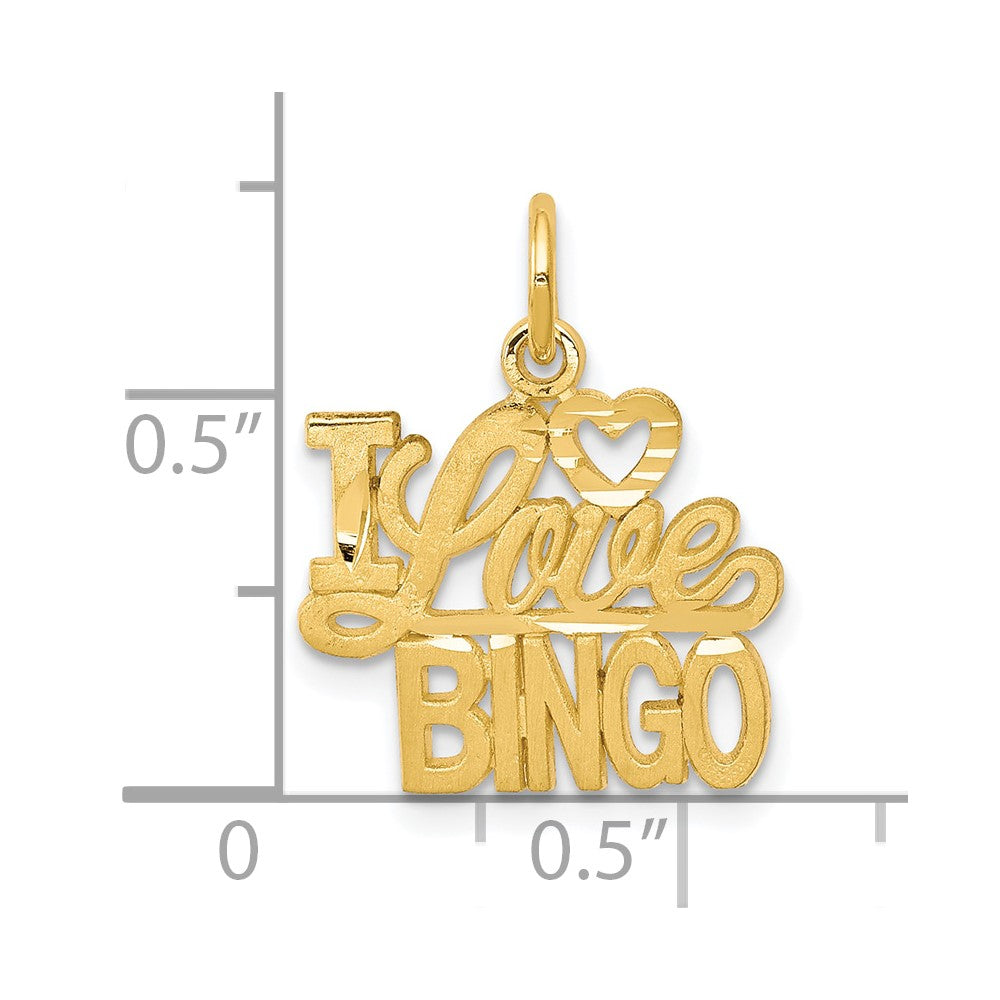 10K I LOVE BINGO Charm-10C727