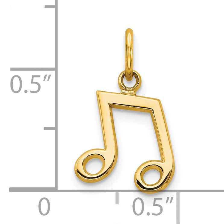 10k Musical Note Charm-10C737