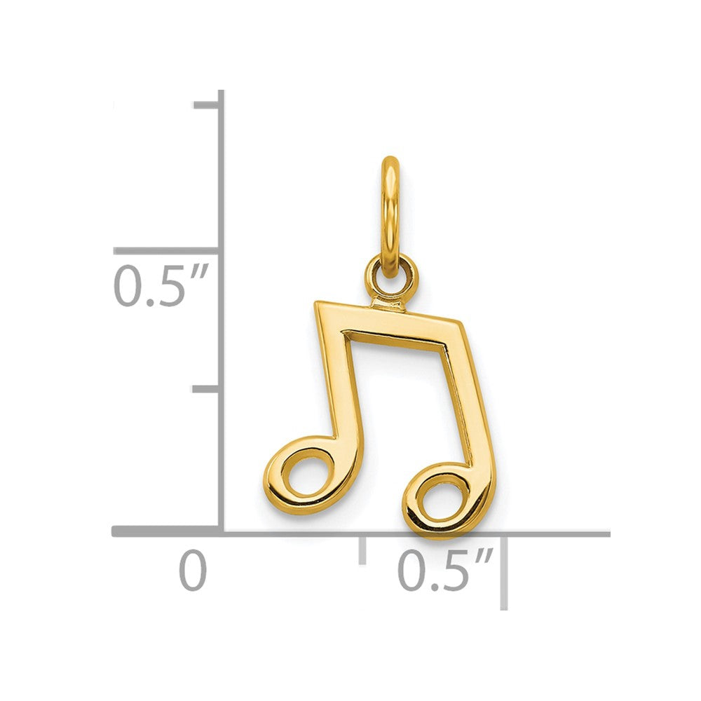 10k Musical Note Charm-10C737