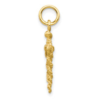 10k Solid Caduceus Charm-10C744