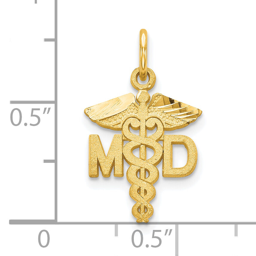 10k Solid Doctor of Medicine MD Charm-10C745
