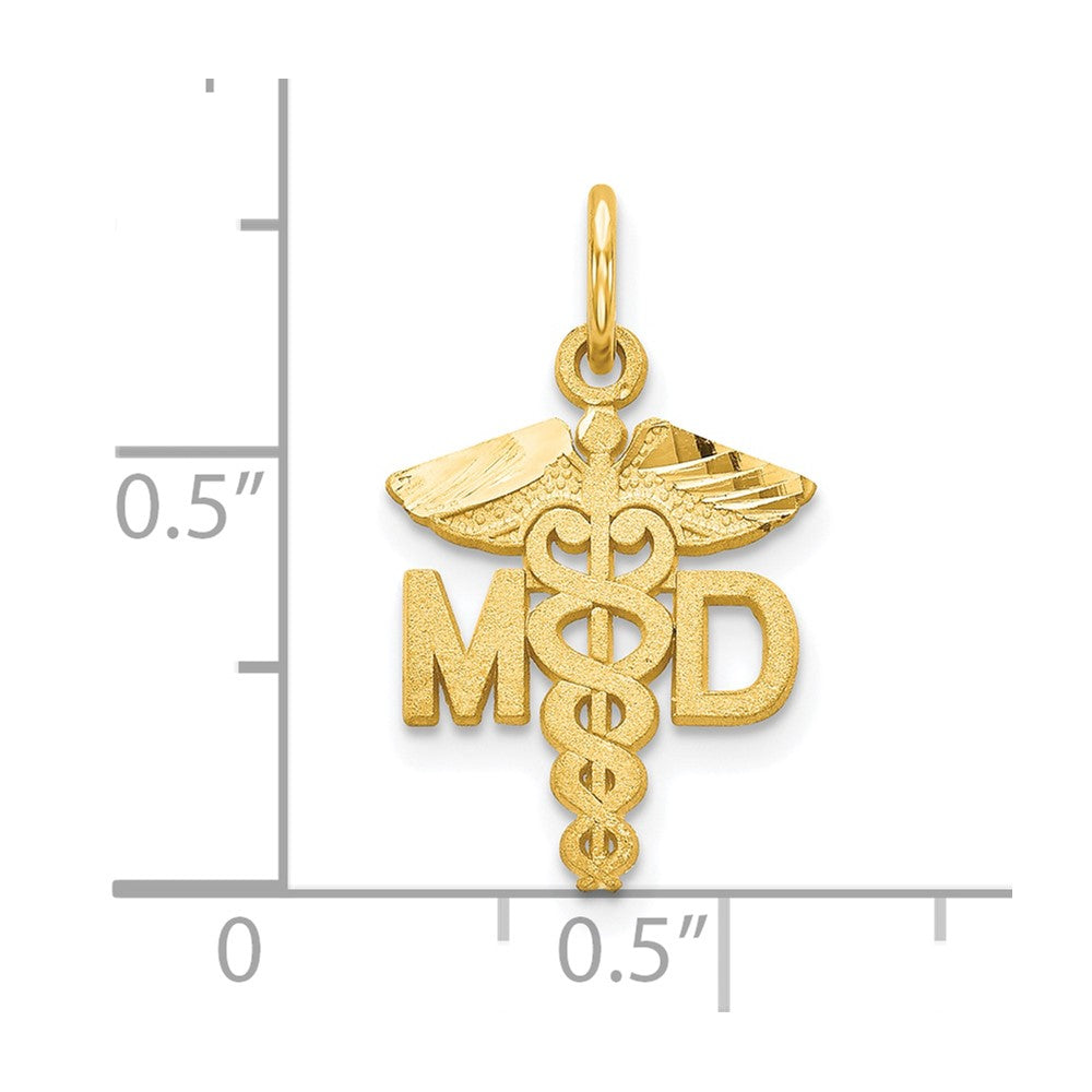 10k Solid Doctor of Medicine MD Charm-10C745