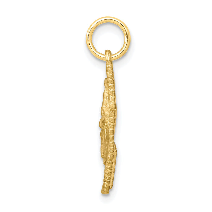 10K Comb and Scissors Charm-10C761