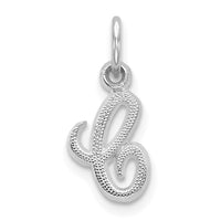 10k White Gold Initial C Charm-10C763WC