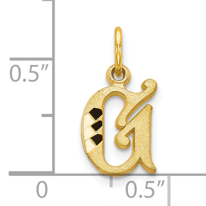 10k Initial G Charm-10C764G