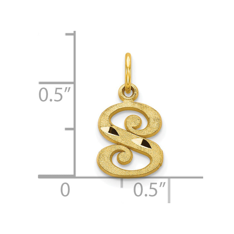 10k Initial S Charm-10C764S