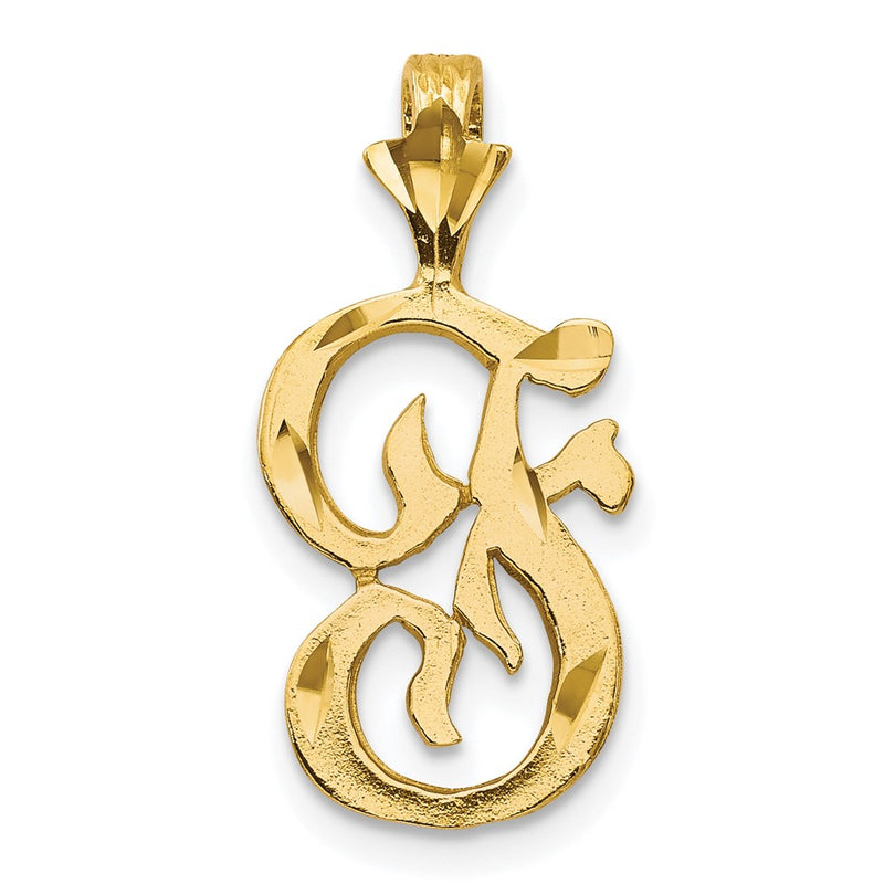 10k Initial F Pendant-10C767F