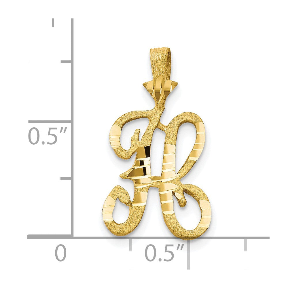 10k Initial H Pendant-10C767H