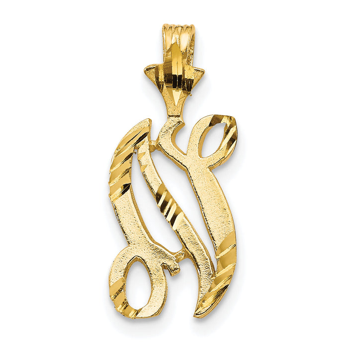 10k Initial N Pendant-10C767N