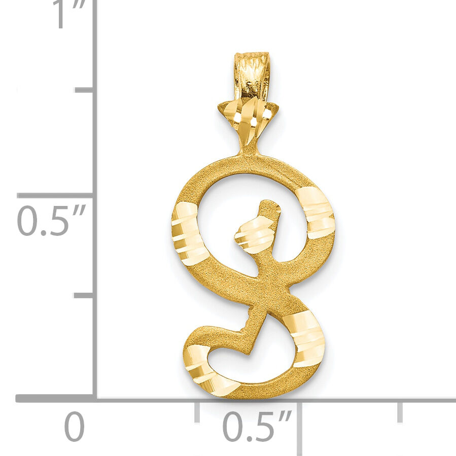 10k Initial S Pendant-10C767S