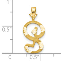 10k Initial S Pendant-10C767S
