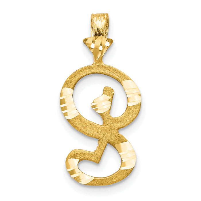 10k Initial S Pendant-10C767S