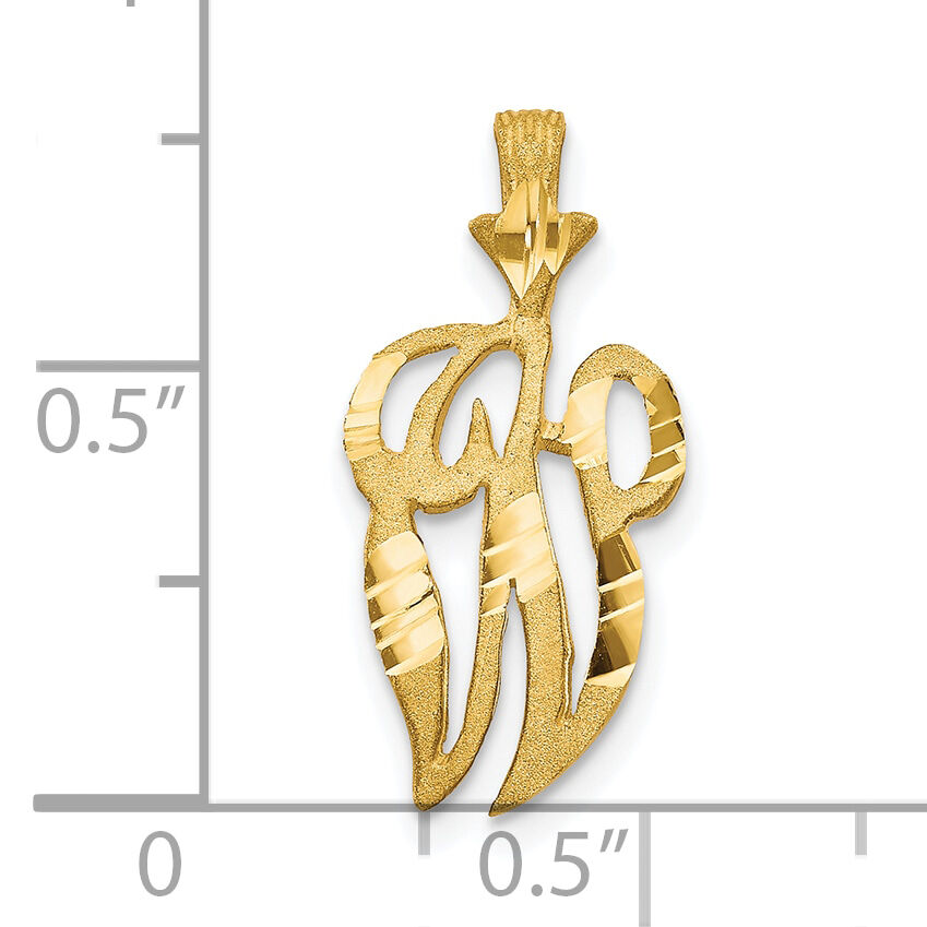 10k Initial W Pendant-10C767W