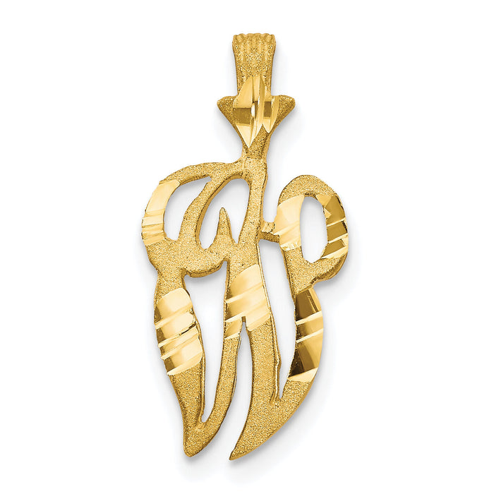 10k Initial W Pendant-10C767W