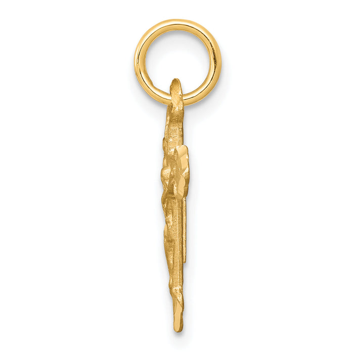 10K Crucifix Charm-10C77