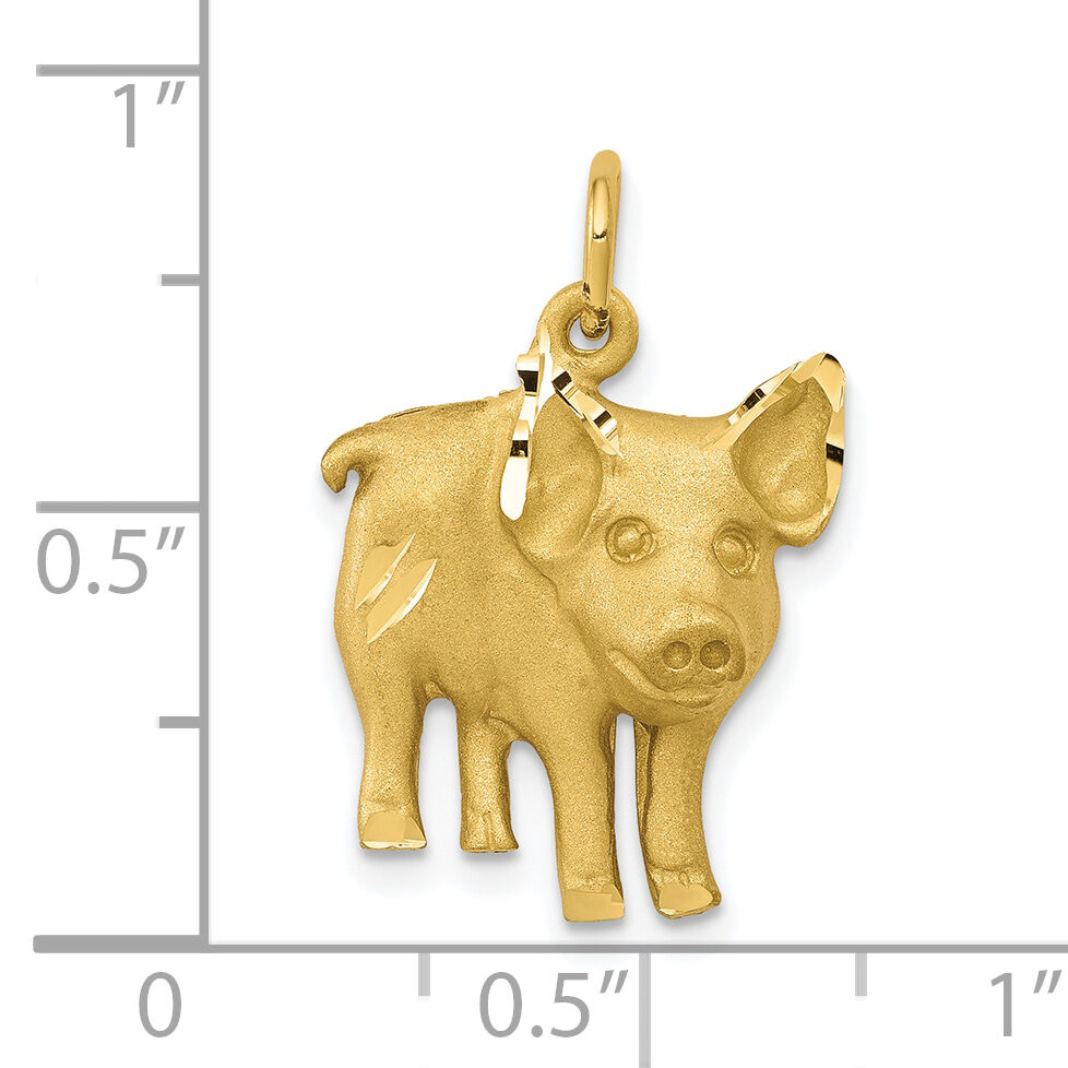 10k Pig Charm-10C786
