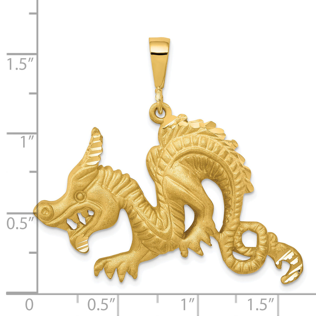 10k Dragon Pendant-10C809