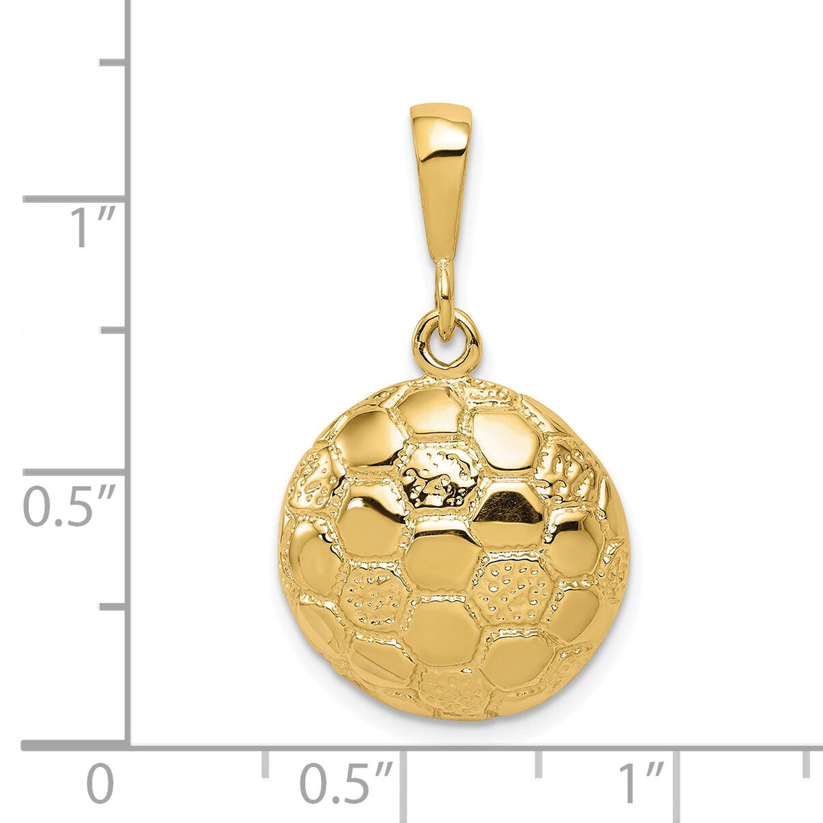 10K Soccer Ball Charm-10C830
