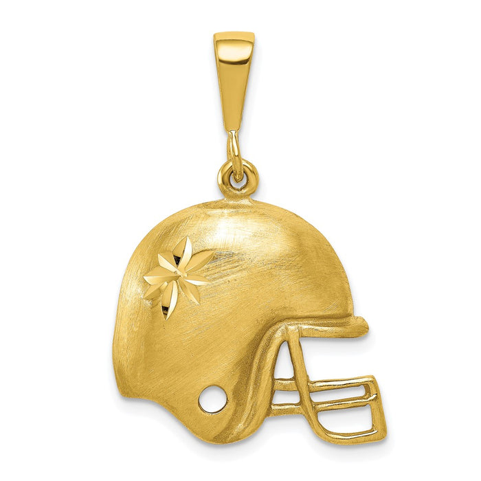 10K Football Helmet Charm-10C832