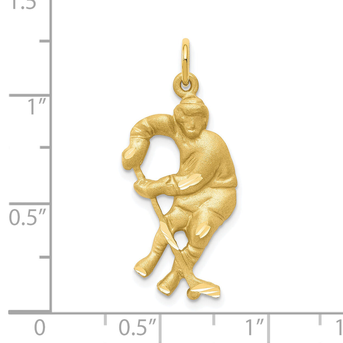 10K Hockey Player Charm-10C840
