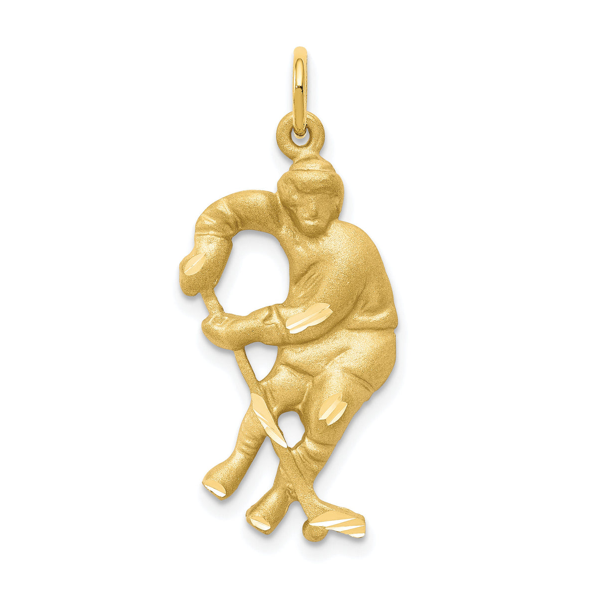 10K Hockey Player Charm-10C840