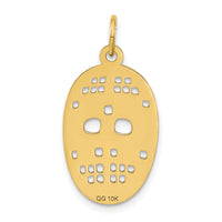 10k Hockey Mask Charm-10C843