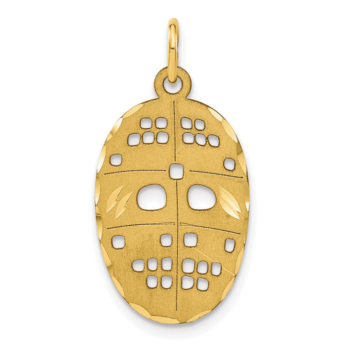 10k Hockey Mask Charm-10C843