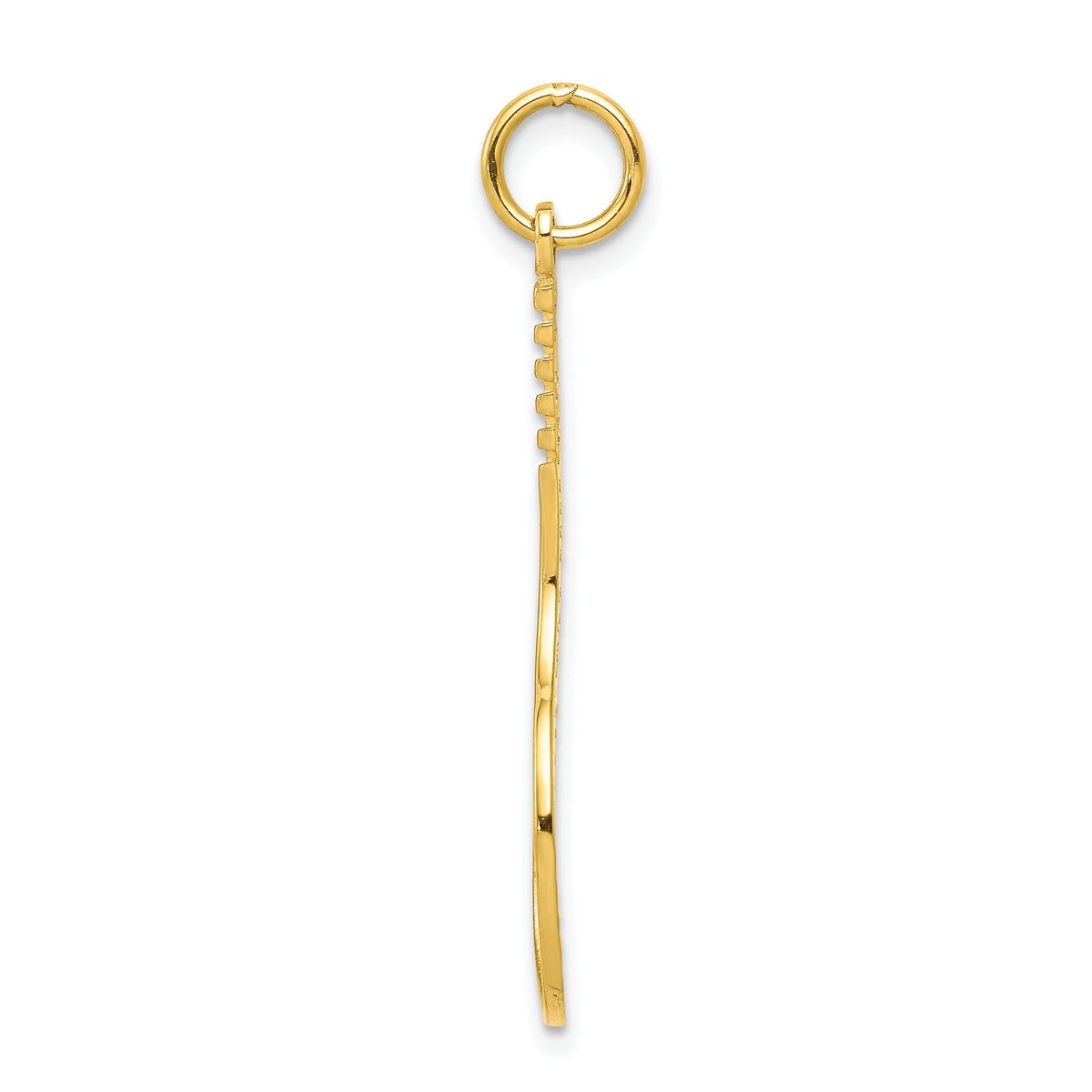 10K Tennis Racquet Charm-10C855