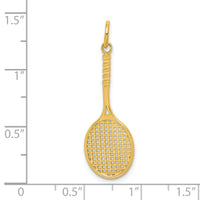 10K Tennis Racquet Charm-10C855