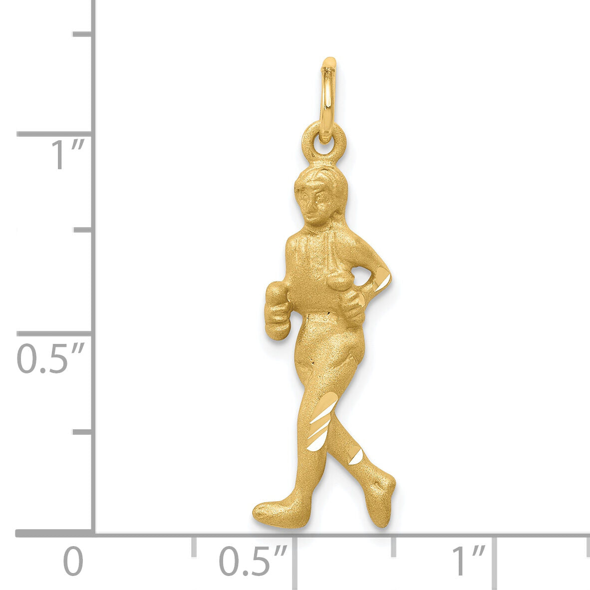 10k Solid Runner Charm-10C884
